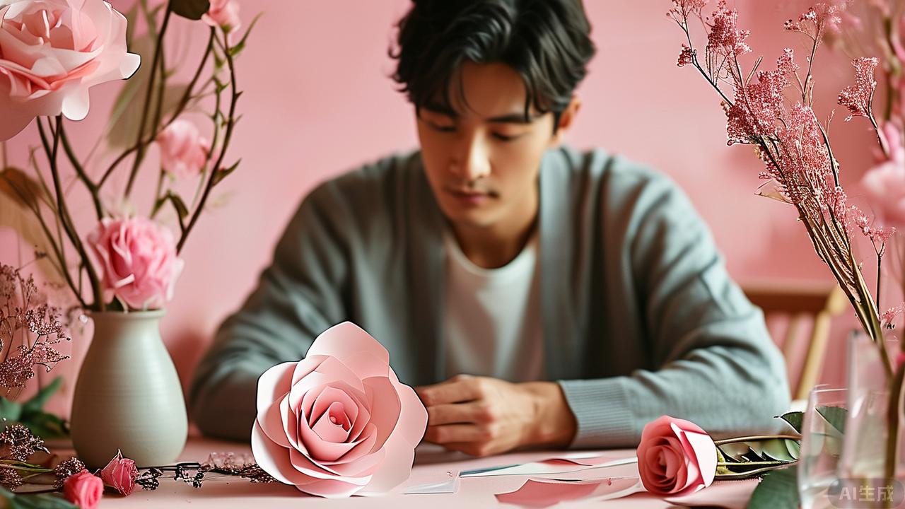 图片[4]-揭秘！5步轻松制作纸玫瑰花！-手工制作教程大全