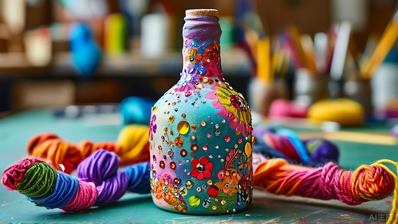 图片[5]-揭秘：彩绘瓶子，艺术生活的开始！-手工制作教程大全