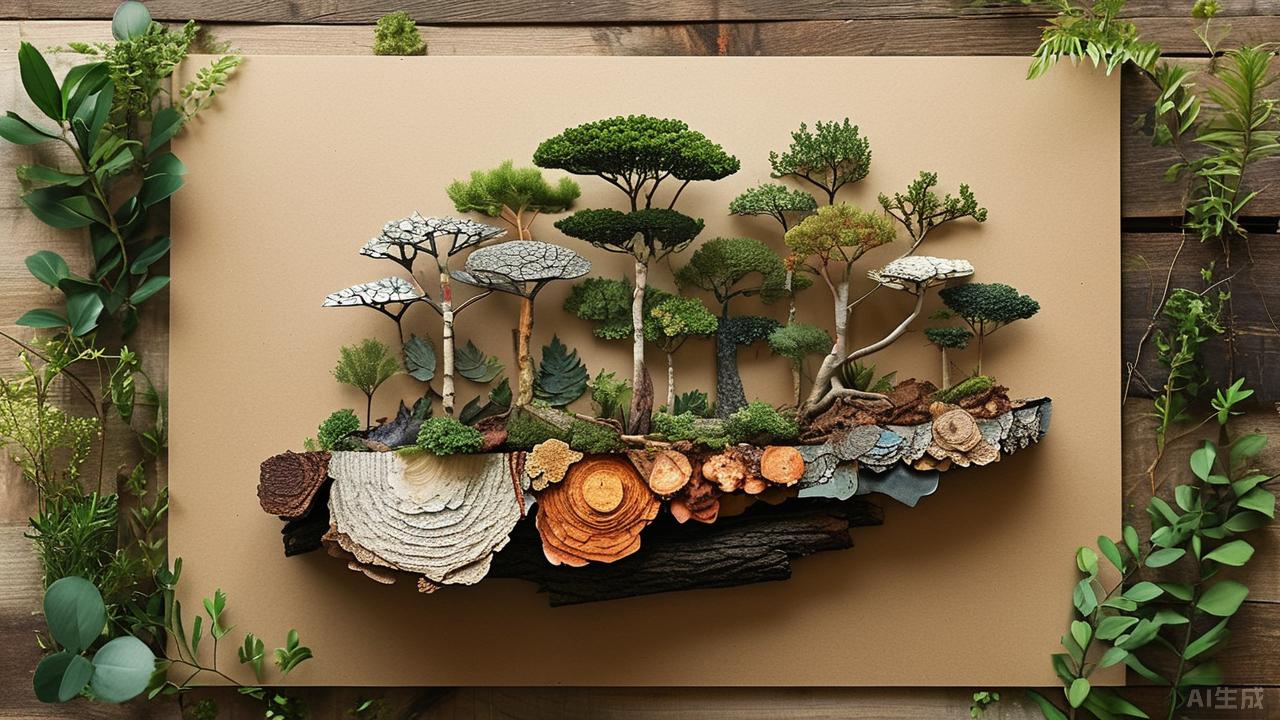 手把手教你制作精美树皮画！-手工制作-教程与素材社区-探索手工艺术！