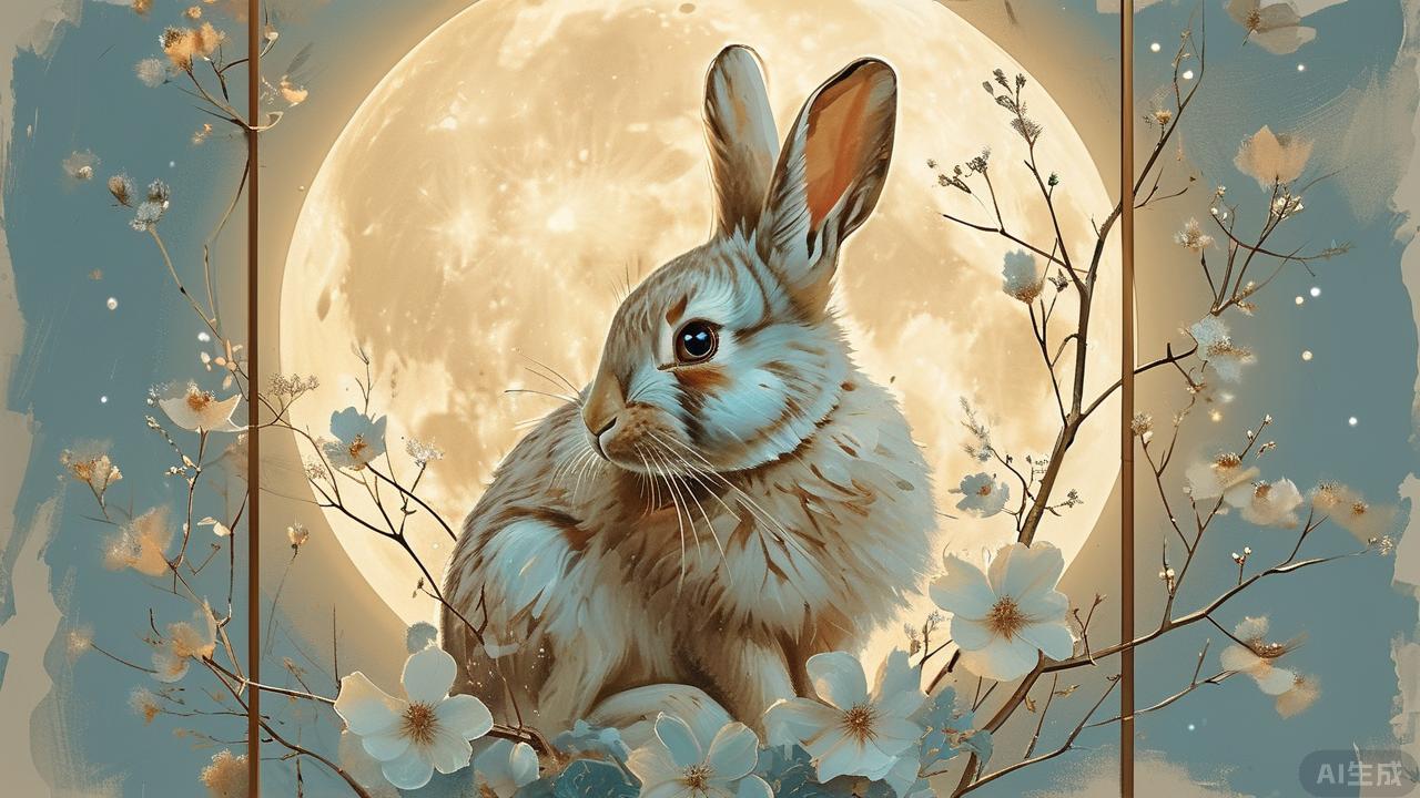 图片[7]-5步折出玉兔伴月夜，你也能！-手工制作教程大全