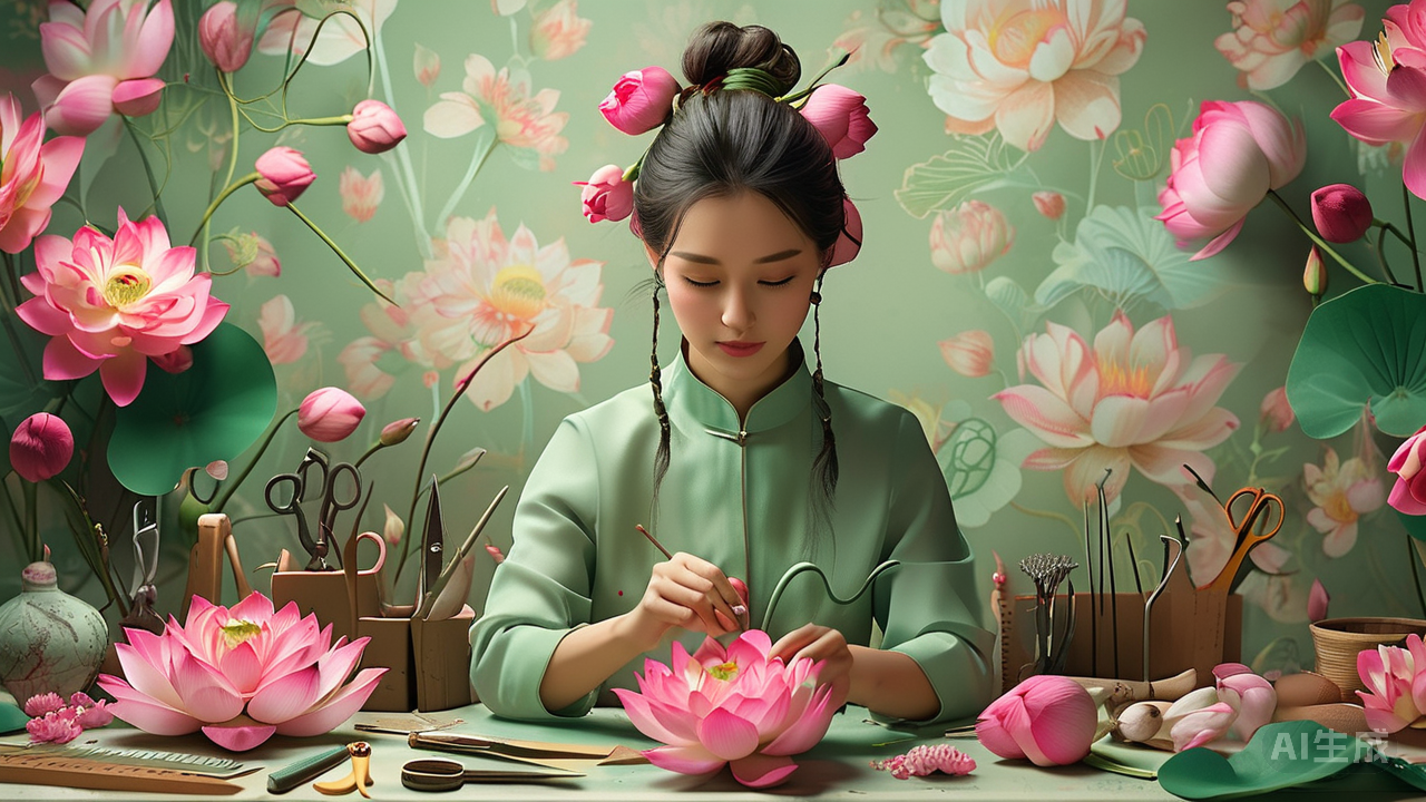 荷花缠花发簪：新手必备工具与DIY材料清单全解析+选购指南（附链接）-手工制作-教程与素材社区-探索手工艺术！